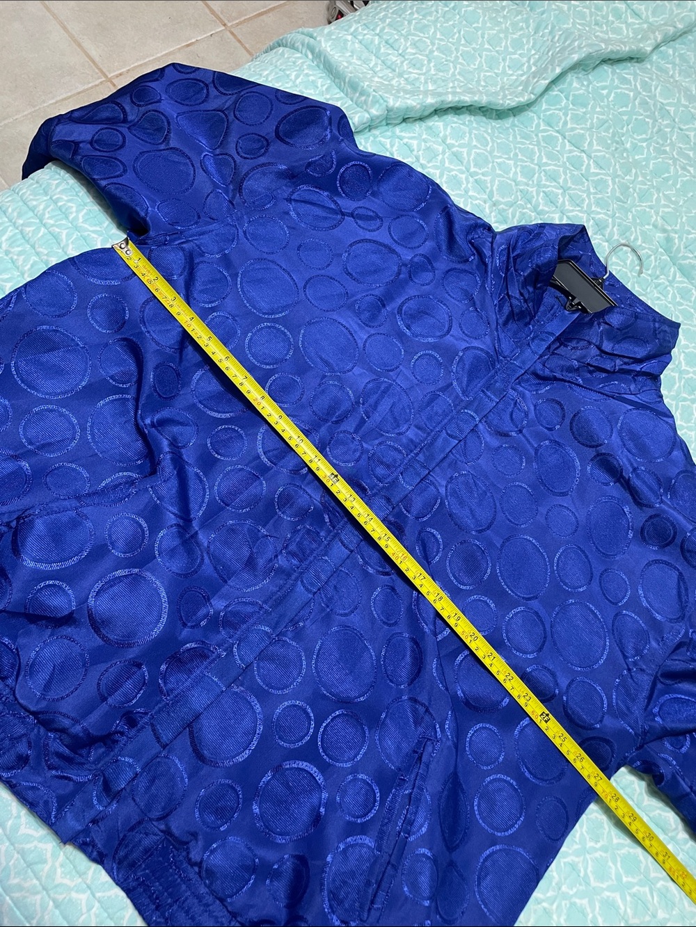 Funnel neck, polkadot, brocade, or Jacard jacket - Picture 6 of 8